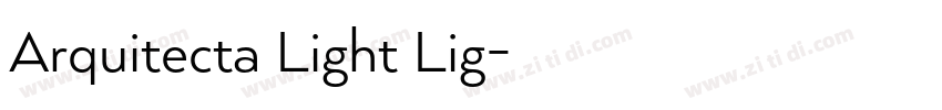Arquitecta Light Lig字体转换